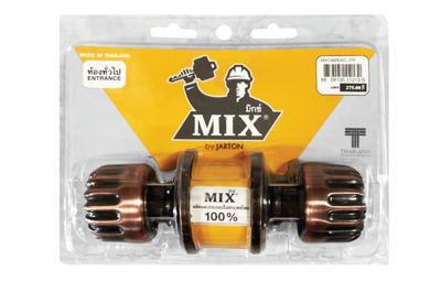 ลูกบิดประตู MIX หัวฝักทองรมดำแดง (สำหรับห้องทั่วไป)