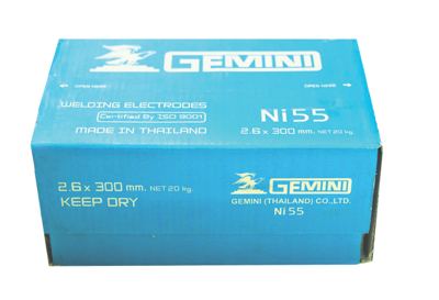 ลวดเชื่อมเหล็กหล่อ Gemini Ni55