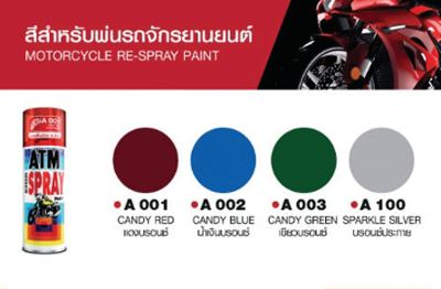 สีสเปรย์ ATM สำหรับพ่นรถจักรยานยนต์ (MOTORCYCLE RE-SPRAY PAINT)