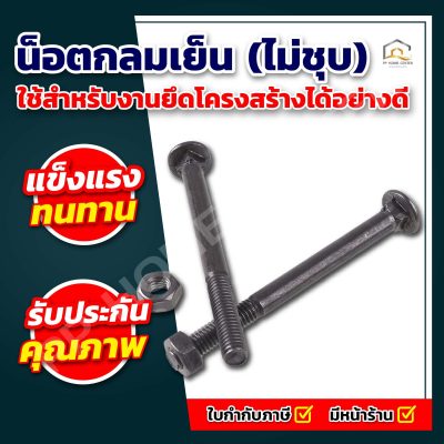 น็อตกลมเย็น (ไม่ชุบ)