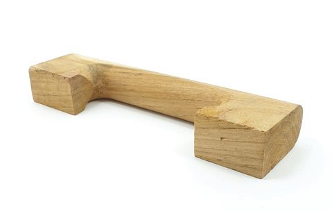 ด้ามเกรียงไม้ รุ่นมือจับโค้ง